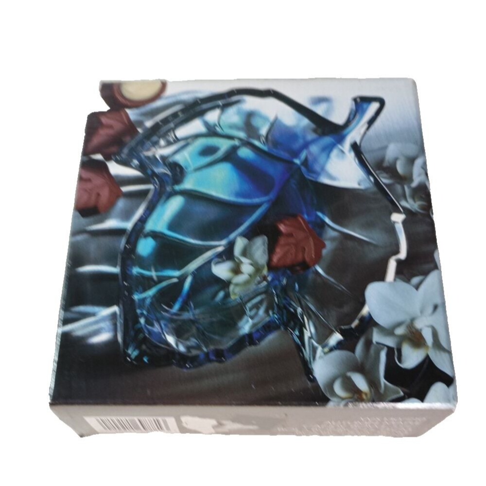 Studio Nova Cobalt Blue Green Maple Leaf Art Glass Dish Candy Trinket Holder - Picture 2 of 14
